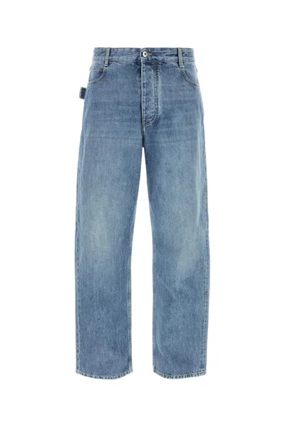 Shop Bottega Veneta Denim Jeans In Mid Blue