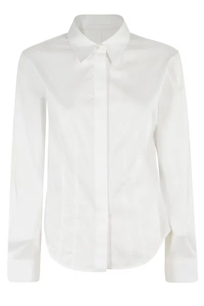 Helmut Lang Cotton Slash-detail Shirt In J Optic White