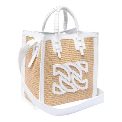 Shop Casadei Beaurivage Handbag In White