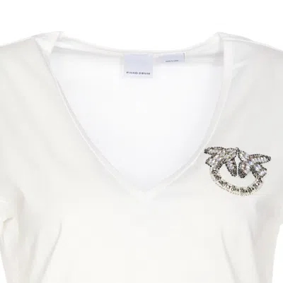 Shop Pinko Turbato T-shirt  In White