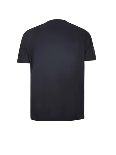 Shop Zanone T-shirt In Blu Scuro