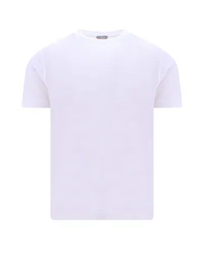 Shop Zanone T-shirt In Bianco