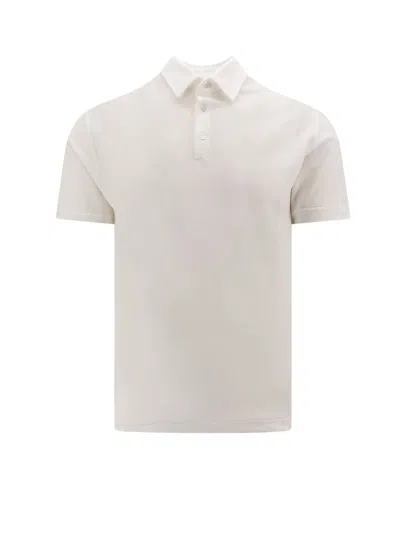 Shop Zanone Polo Shirt In Bianco