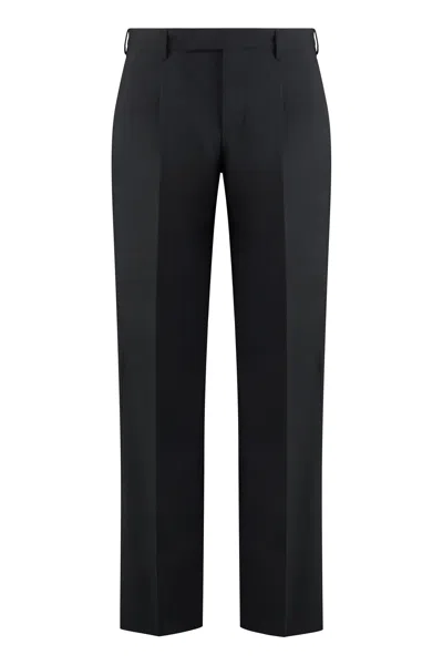 Shop Pt01 Wool Blend Trousers In 0990 Black