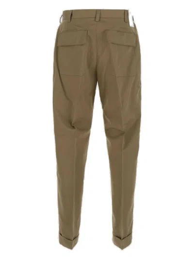 Shop Pt01 Straight-leg Low-rise Utility Trousers In 0060 Beige