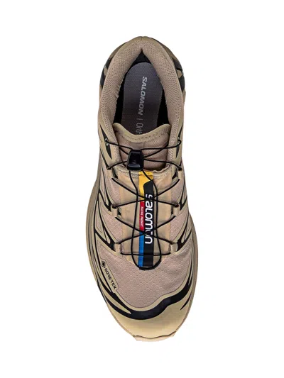 Shop Salomon Xt-6 Gore-tex Sneaker In Safari/black