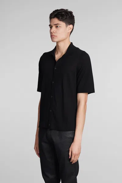 Shop Ballantyne Shirt In Black Cotton