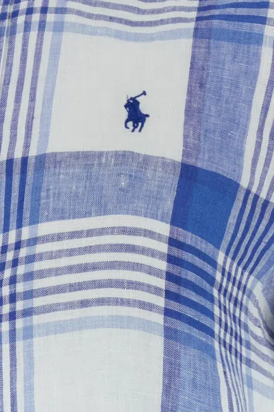 Shop Polo Ralph Lauren Embroidered Linen Shirt