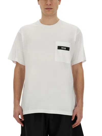 Shop Versace Jeans Couture T-shirt With Logo