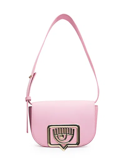 Shop Chiara Ferragni Eyelike Moon Bag In Pink