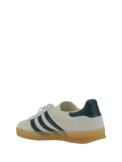 Shop Adidas Originals Gazelle Indoor Sneakers In Crewht/cgreen/gum3