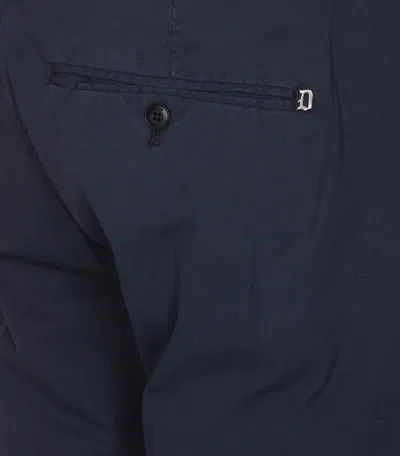Shop Dondup Gaubert Chino Pants Pants In Blu Inchiostro