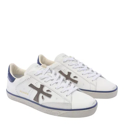 Shop Premiata Steven Sneakers Sneakers In White