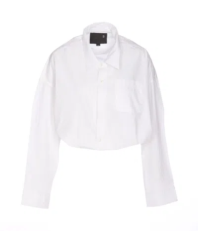 Shop R13 Crossover Bubble Shirt Shirt In White