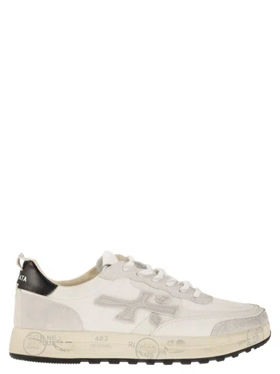 Shop Premiata Nous - Sneakers Sneakers In White/grey