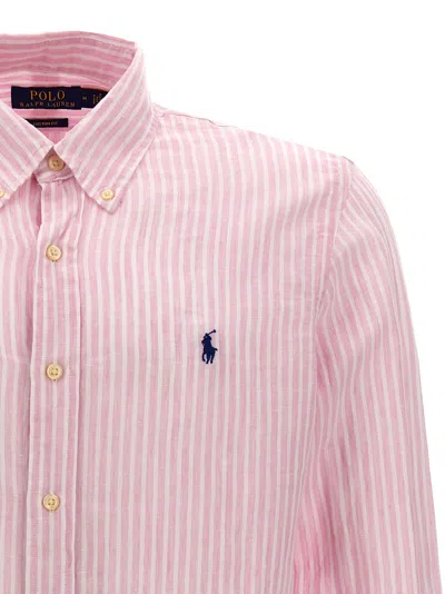 Shop Polo Ralph Lauren Striped Linen Shirt