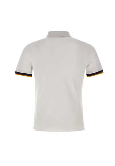 Shop K-way Vincent Cotton Polo Shirt Polo Shirt In White