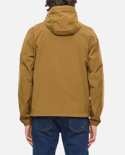 Shop K-way Jack Stretch Nylon Jersey Jacket Blazer In Brown Corda