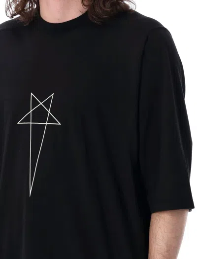 Shop Drkshdw Star Detailed Crewneck T-shirt T-shirt In Black