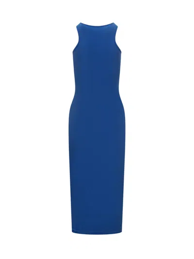 Shop Coperni Tank Top Dress Dress In Blue