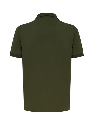 Shop Sun 68 Polo T-shirt In Cotton Polo Shirt In Verde Scuro