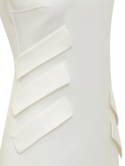 Versace Scoop-neck Minidress In White