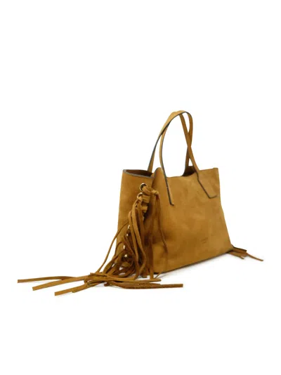 Shop Avenue 67 Camel Leather Cristal Bag