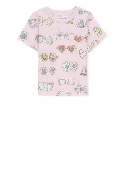 Shop Stella Mccartney T-shirt With Print In Pink