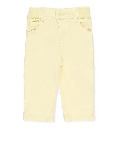 Shop Stella Mccartney Cotton Trousers In Yellow