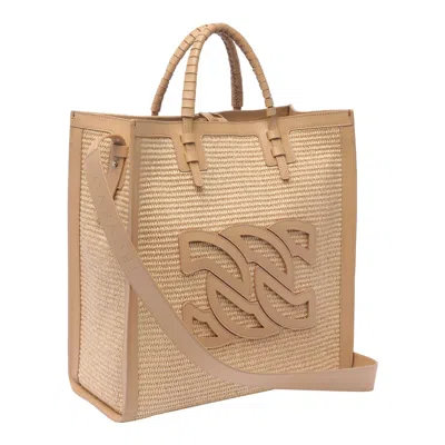 Shop Casadei Beaurivage Handbag In Natur