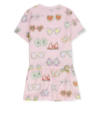 Shop Stella Mccartney Dress With Print In Pink