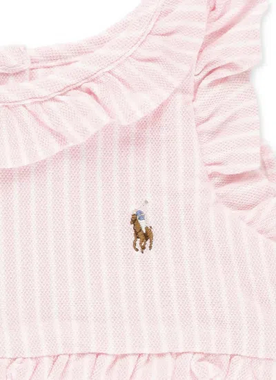 Shop Ralph Lauren Pony Onesie In Pink
