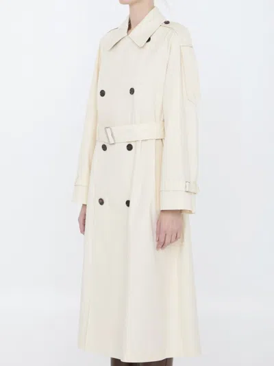 Shop Burberry Double-breasted High Waist Belted Trench In Calico