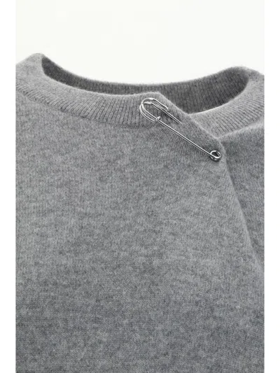 Shop Burberry Knitwear In Light Grey