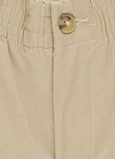 Shop Ralph Lauren Pants With Logo In Beige