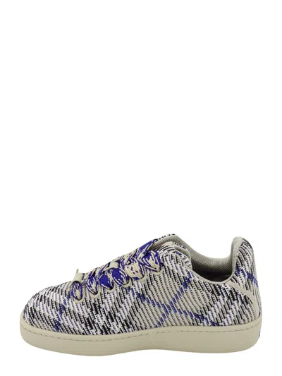 Shop Burberry Box Sneakers In Blu