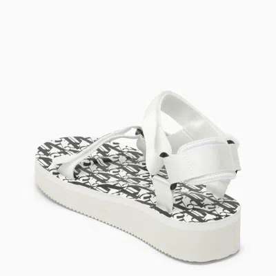 Shop Palm Angels Depa  X Suicoke Sandals In Bianco