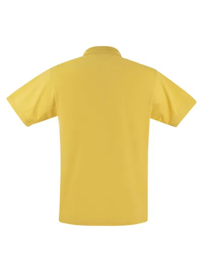 Shop Lacoste Classic Fit Cotton Pique Polo Shirt In Yellow