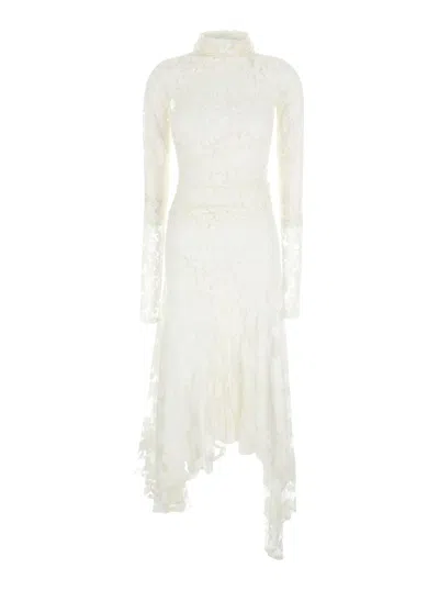 Shop Philosophy Di Lorenzo Serafini Devrè Jersey Dress Loo27 In Bianco