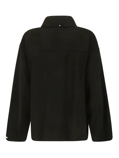 Shop Sportmax Zip-up Long-sleeved Jacket In Nero