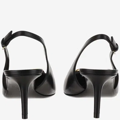 Shop Valentino Décolleté Slingback Vlogo The Bold Edition In Calfskin 60mm In Black