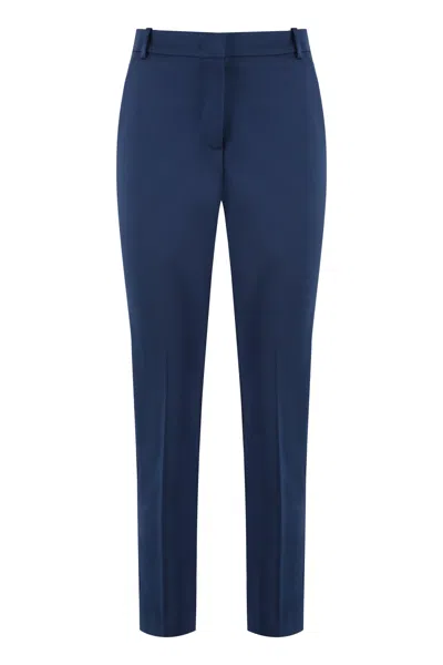 Shop Pinko Bello Slim Fit Trousers In Blue