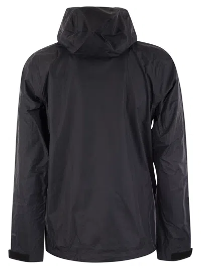 Shop Patagonia Nylon Rainproof Jacket In Blk