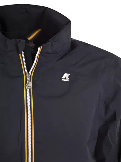 Shop K-way Amaury Stretch - Waterproof Jacket In Blu