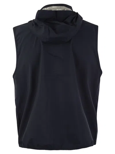 Shop K-way Valen - Technical Fabric Waistcoat In Blu