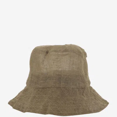 Shop Reinhard Plank Linen Bucket Hat In Khaki