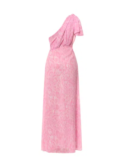 Shop Pinko Dress In Multi Rosa Rosa