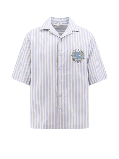 Shop Etro Shirt In Azzurro