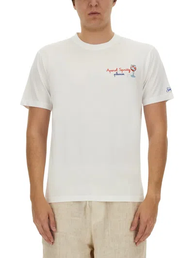 Shop Mc2 Saint Barth Cotton T-shirt In Bianco