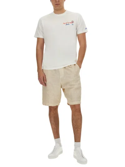 Shop Mc2 Saint Barth Cotton T-shirt In Bianco